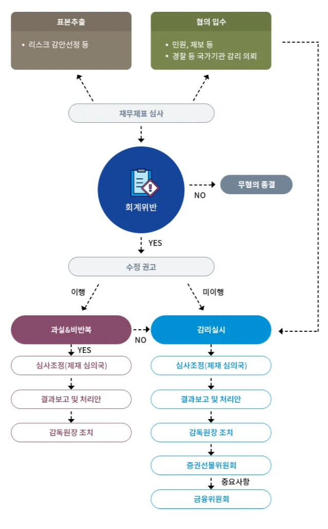会計監理の手続および方式 金融監督院